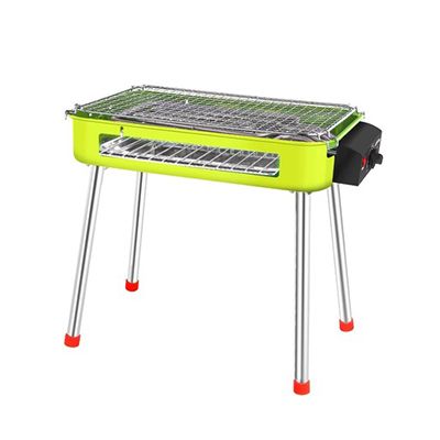 Charcoal and electric dual-purpose household smokeless multifunctional indoor and outdoor electric barbecue grill