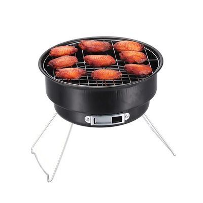 Portable round grill