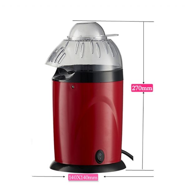Home use oil free 900W electric mini hot air popcorn maker