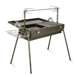 Foldable charcoal BBQ grill for indoors and outdoorsCH-1088